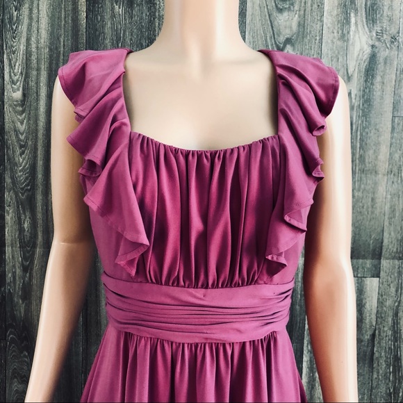 Max and Cleo Pink Sleeveless Ruffled Scoop Neck Dress - Picture 2 of 8